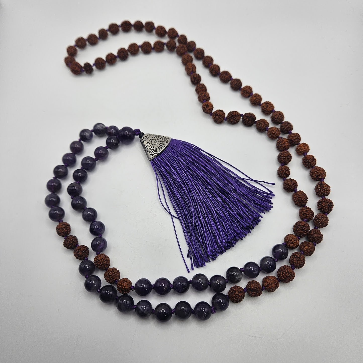 8mm Mala Red Raksha.