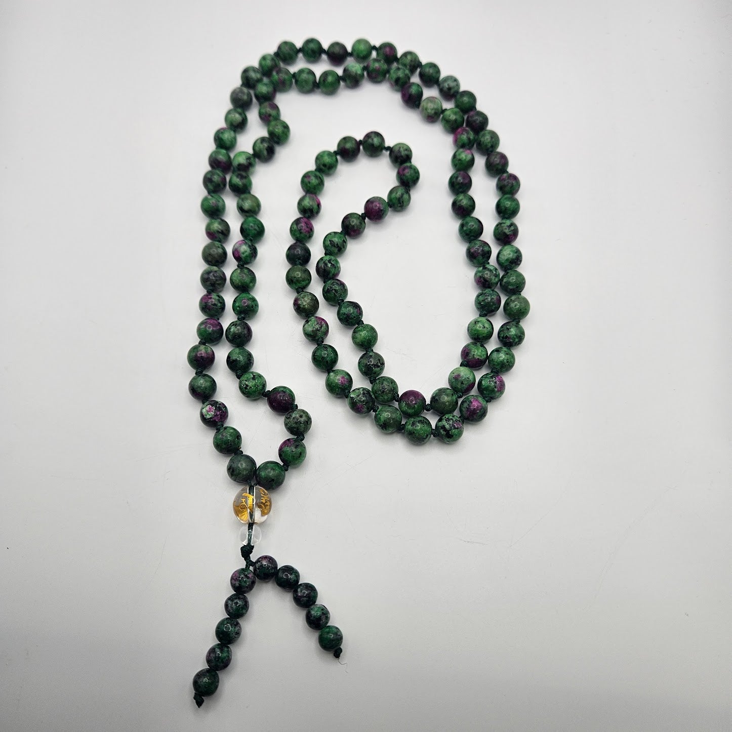 8mm Mala Ruby Zoisite.