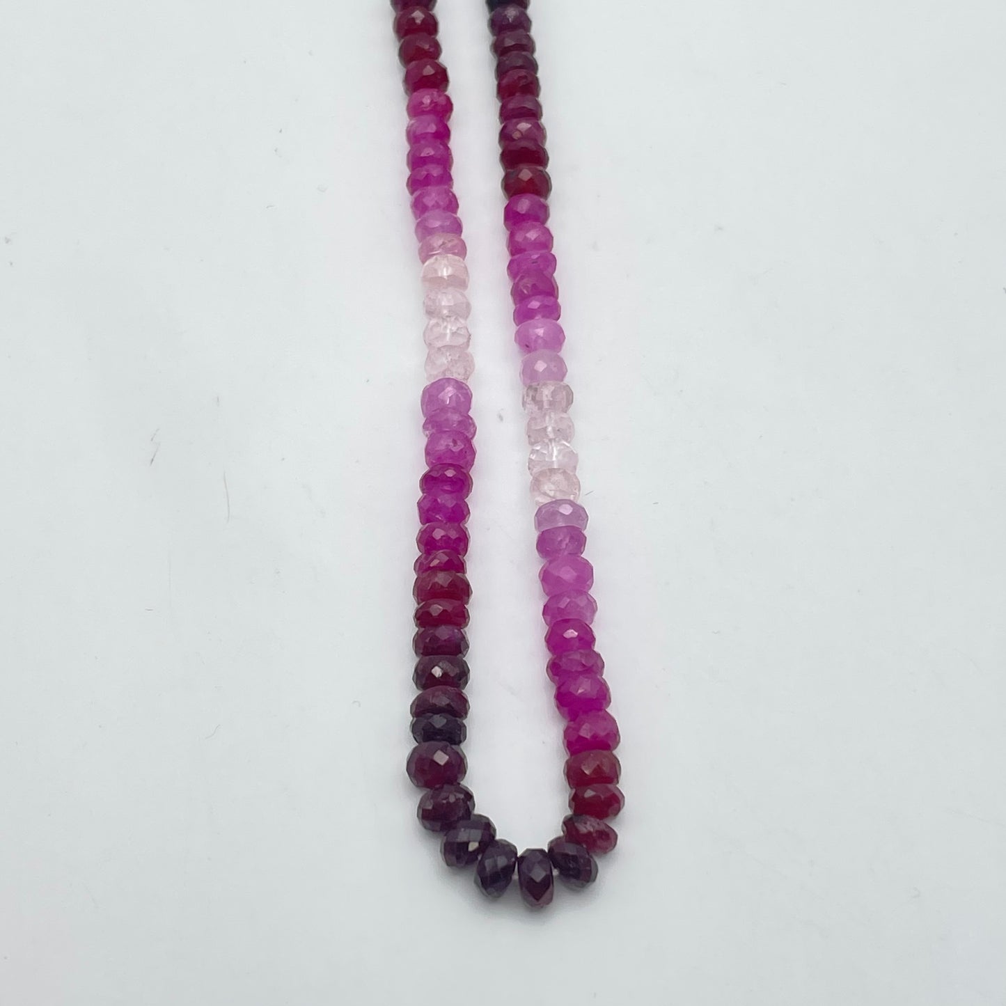 4mm Pink Sapphire Strand