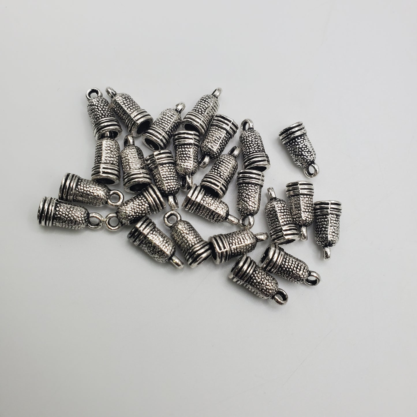 9mmx3mm Pewter Ornate End Cap.