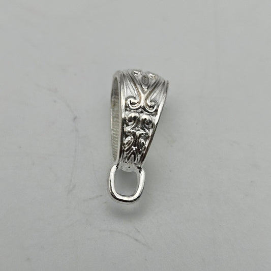 9x11mm Silver Colored Pewter Decorative Bail.