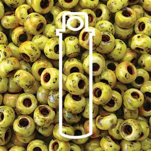 6/0 Round Picasso Canary Yellow Matte 20g Miyuki 6-94512-tb