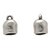 ANTIQUE SILVER HAMMERED END CAP.