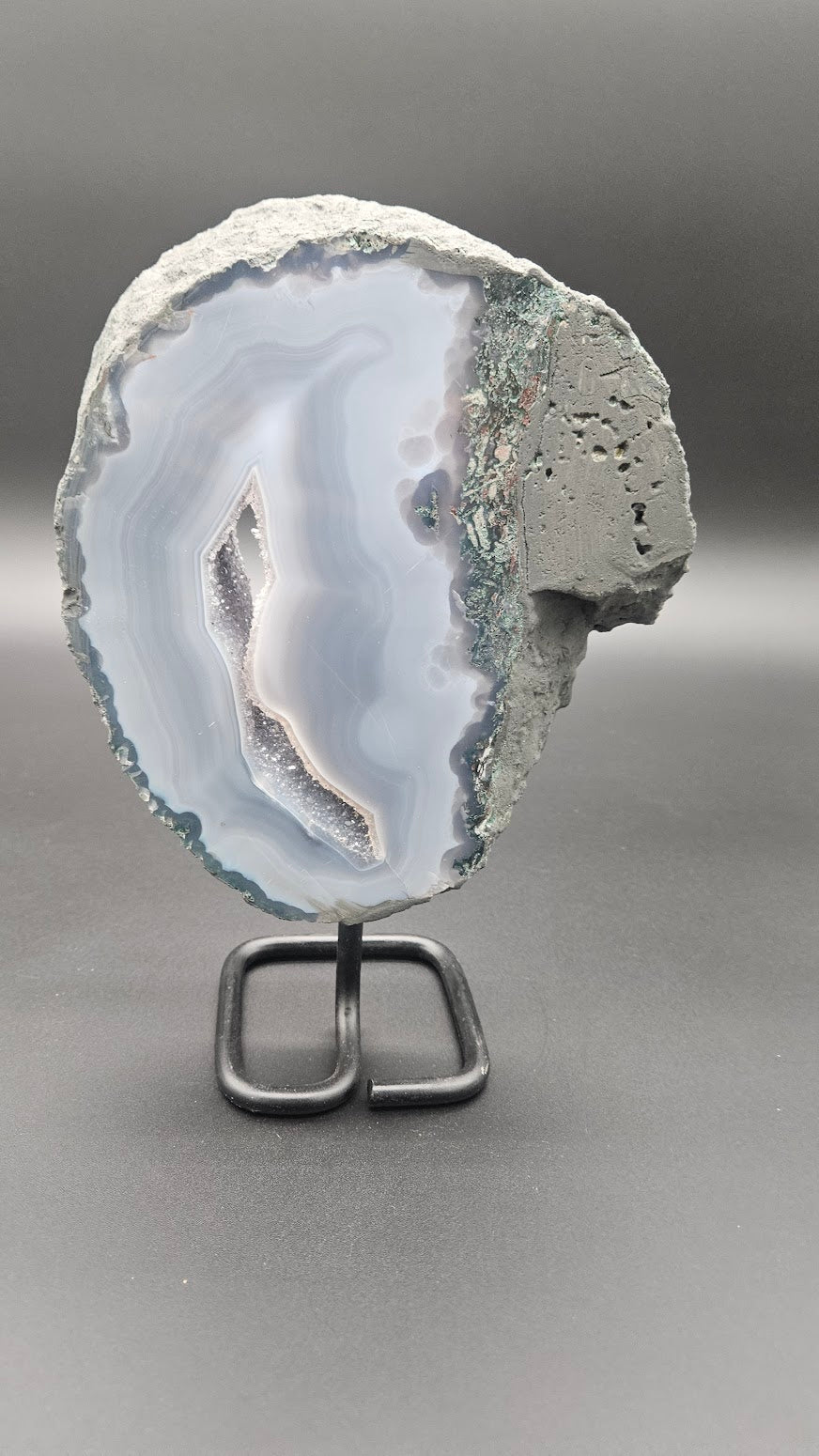 Agate on Stand Specimen.
