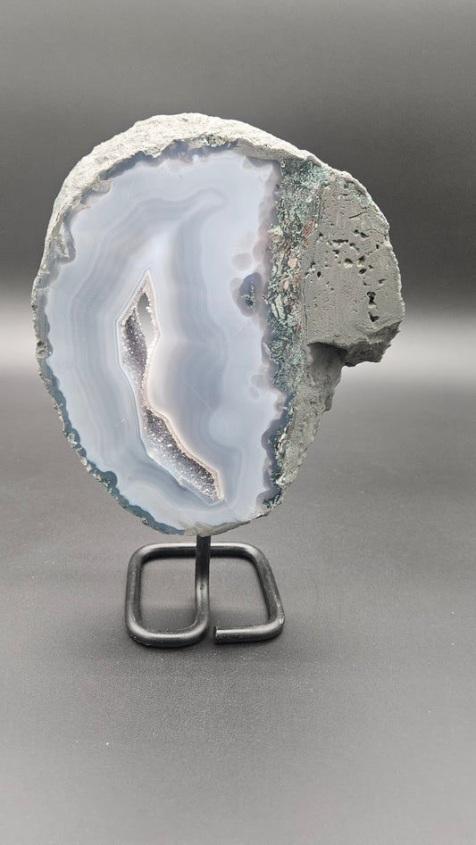 Agate on Stand Specimen.