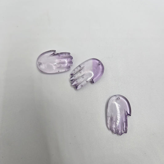 Amethyst Hamsa Top Drill Single.