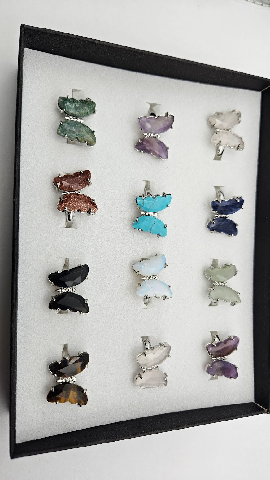 Assorted Butterfly Rings Adjustable.