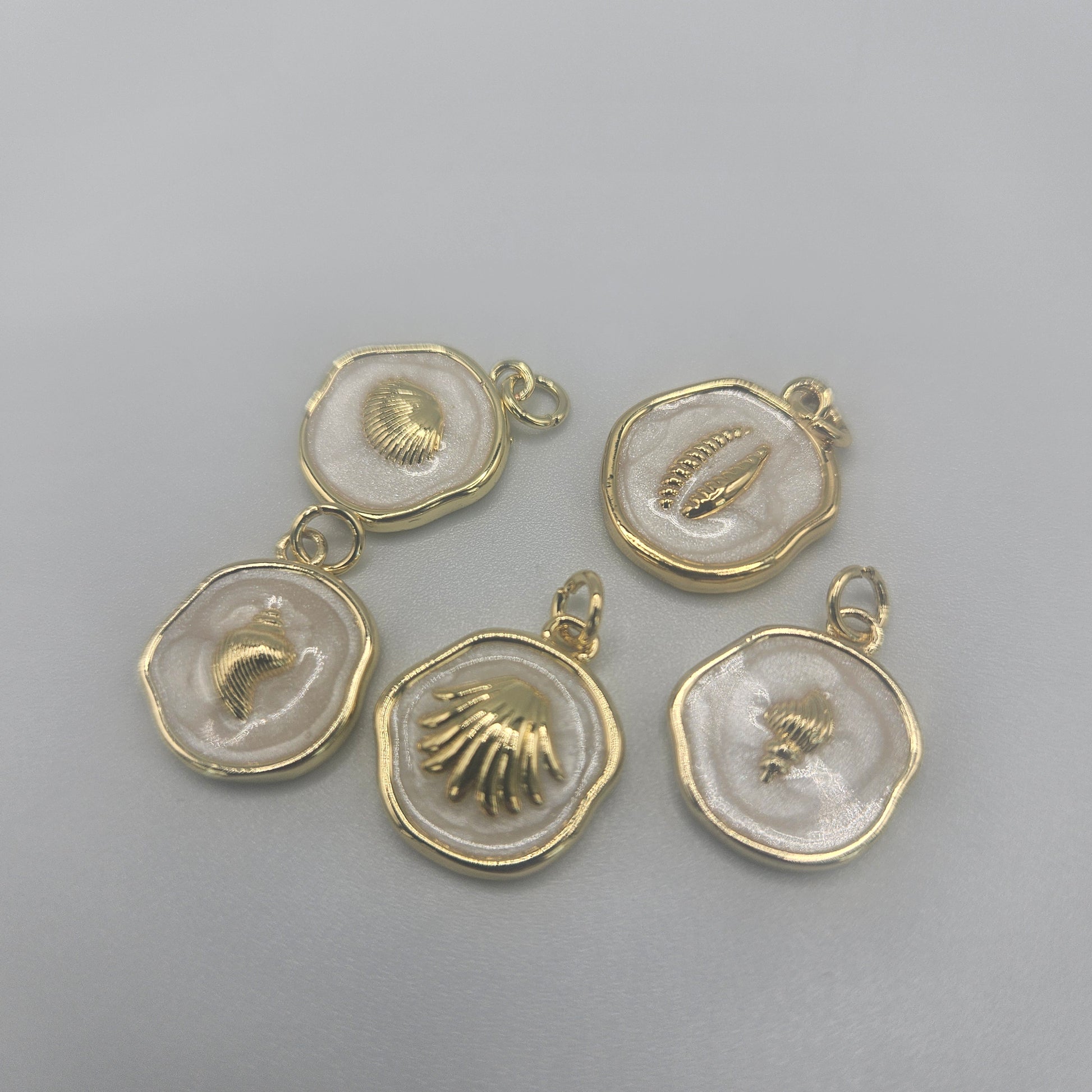 Assorted Enamel Ocean Charms 0.5 inch.