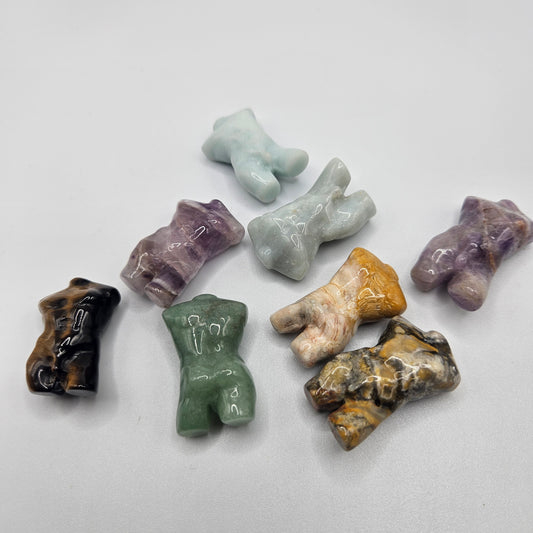 Assorted Gemstone Male Bodies 1 inch.
