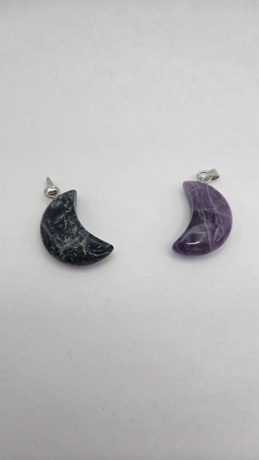 Assorted Moon Pendants.