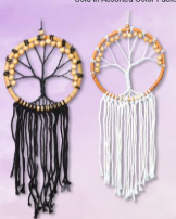 Assorted Rattan Tree Dream Catcher 6 inch..