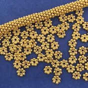 4mm Vermeil Daisy Spacer Each