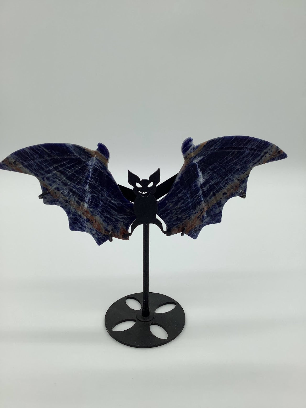 Bat Stand with Sodalite Wings.