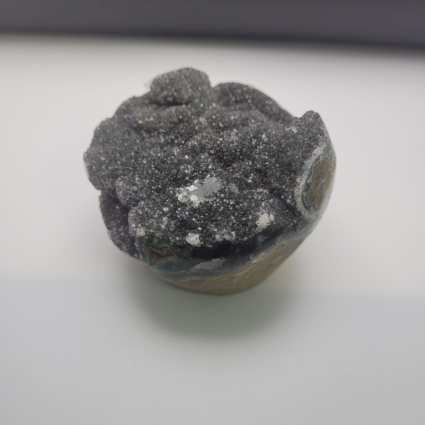 Black Amethyst Cupcake Shape Display.