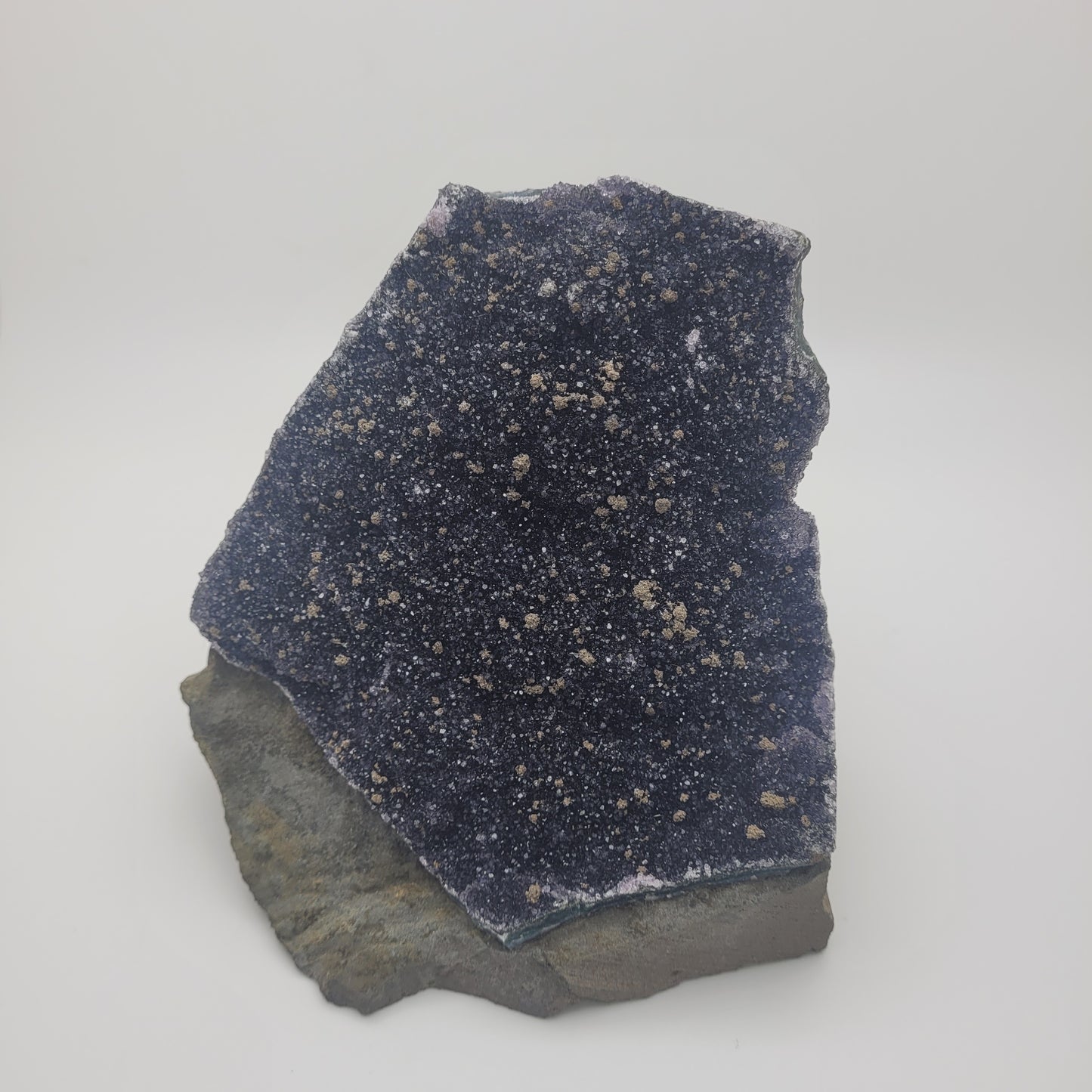 Sparkly Black Amethyst Large Standing Specimen.