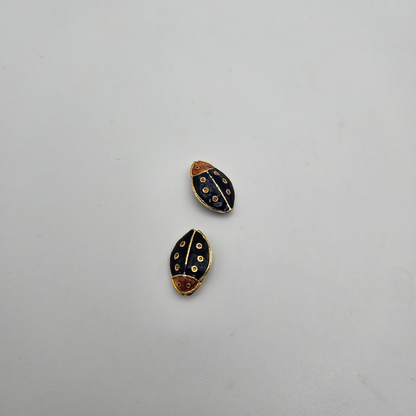 Black Ladybug Single Bead.