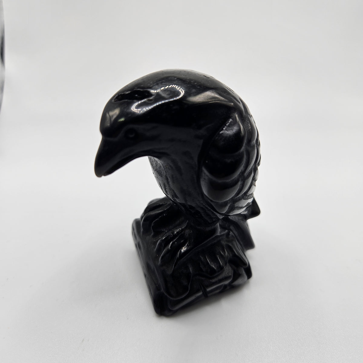Black Onyx Crow Specimen 4 inch