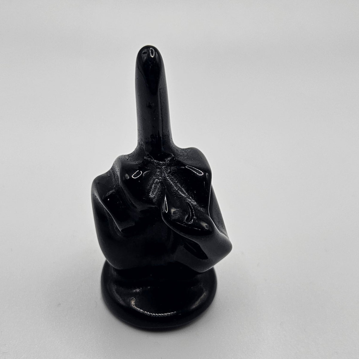 Black Onyx Middle Finger Specimen 2 inch.
