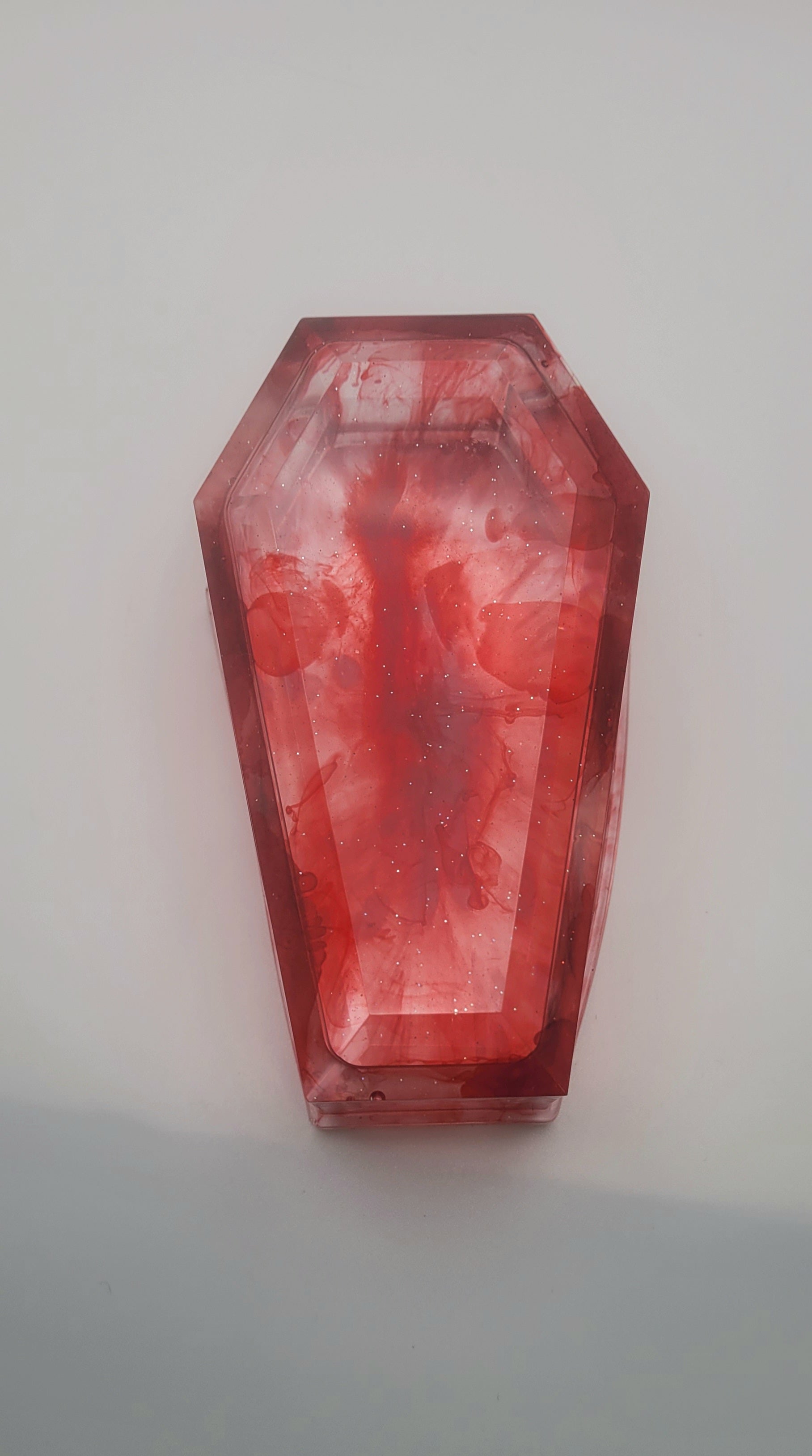 Handmade Blood Drop Resin Coffin.