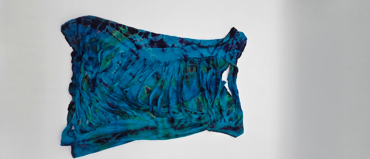 Blue Razer Cut-Back Tank-Top.