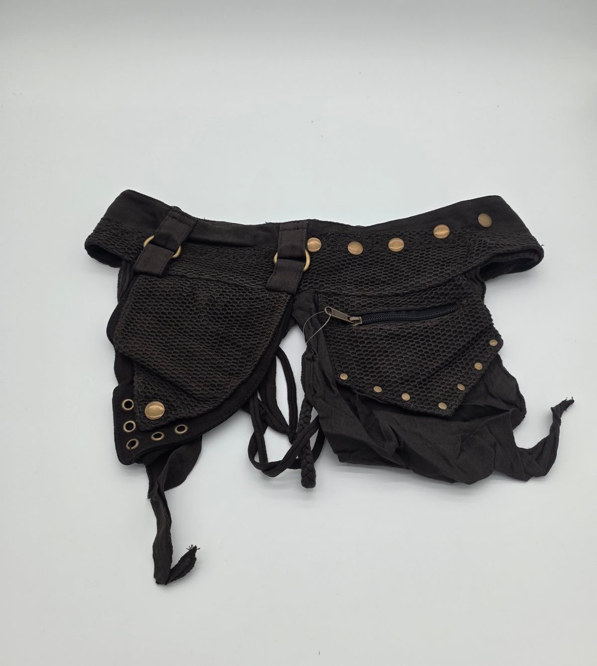 Brown Net 2 Bag Waist Pack.