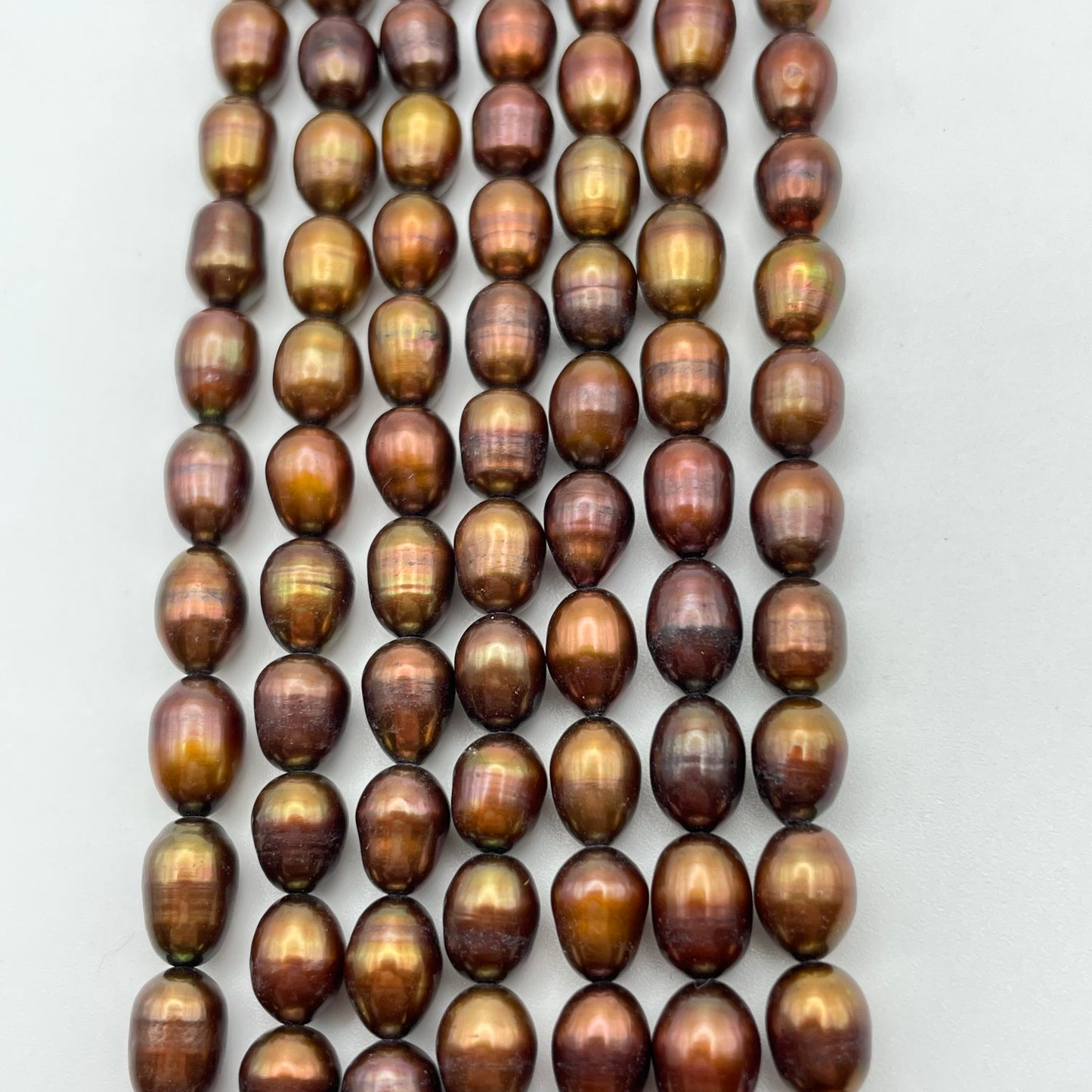 6mm Gold Potato Pearl Strand