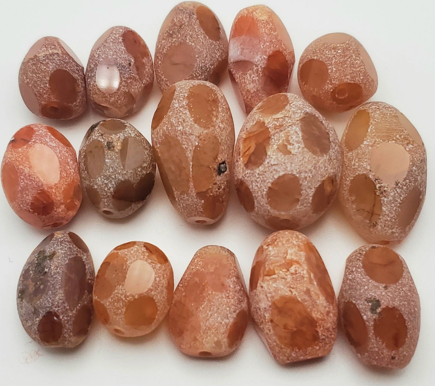 Carnelian Chunk Single Bead.