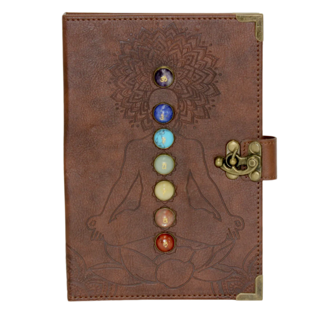 Chakra Journal With Gemstones.