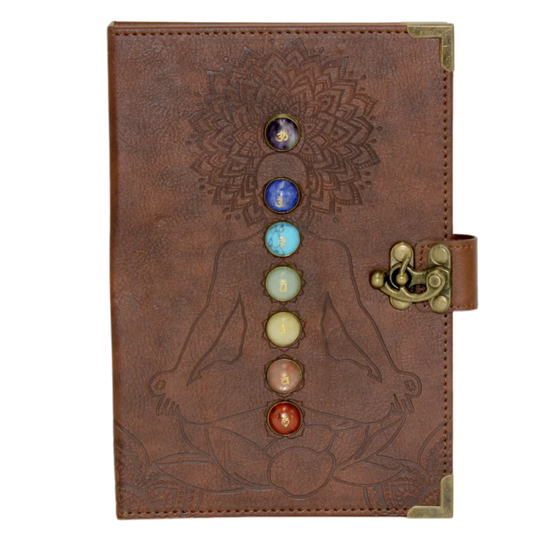 Chakra Journal With Gemstones.
