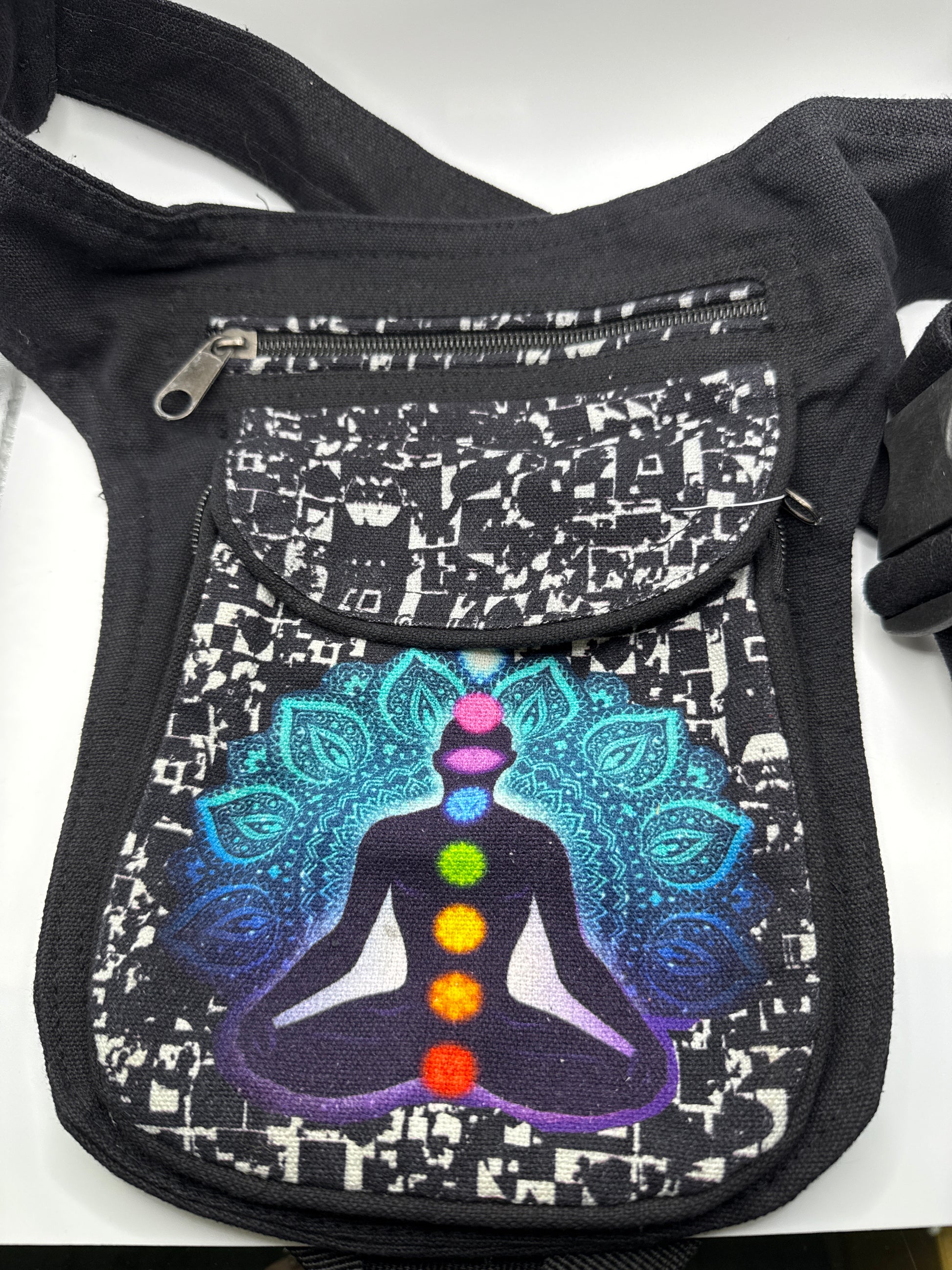 Chakra Meditation Cotton Fanny Pack. 