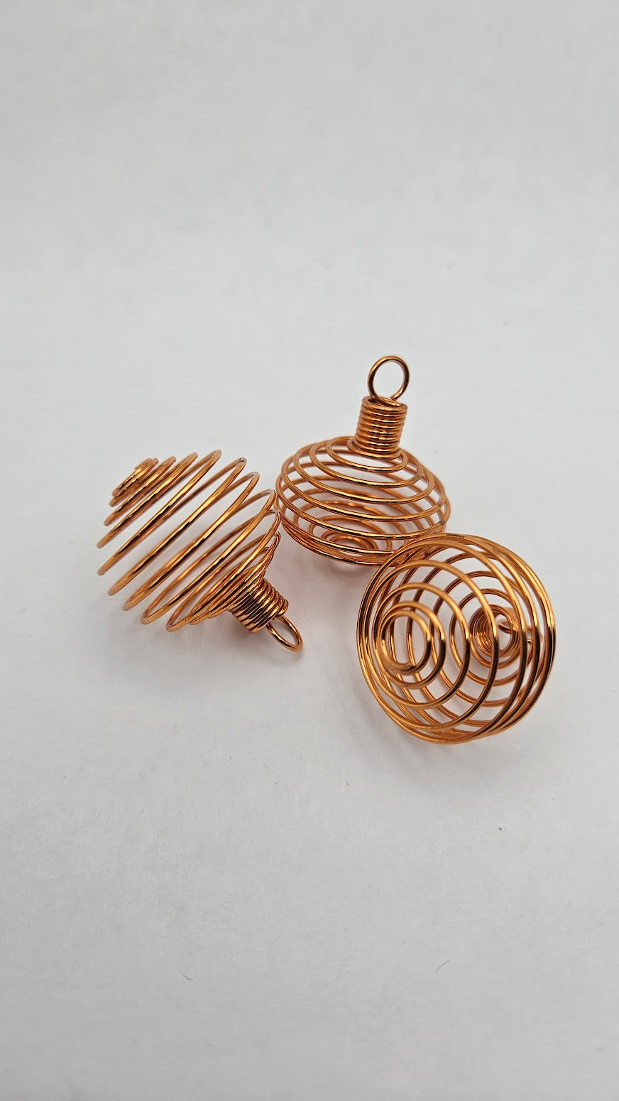 Copper Coil Pendant.