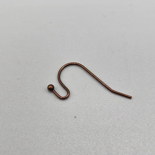 Copper Plated Brass French Ear Wire.