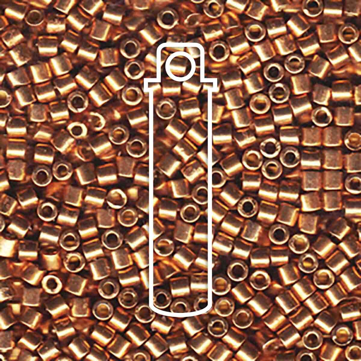 DELICA BD BRIGHT COPPER PLATED DB040-TB.