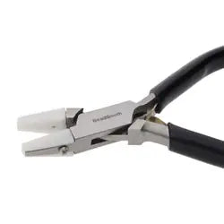 DOUBLE NYLON JAW FLATNOSE 120MM BLACK HANDLE.