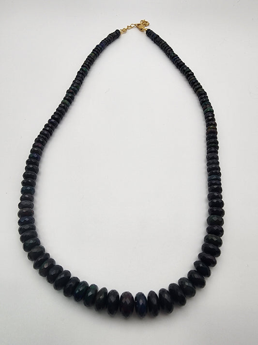 Dark Ethiopian Opal Necklace.