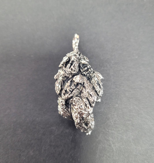 Handmade Denver Nugget Silver Plated Large.