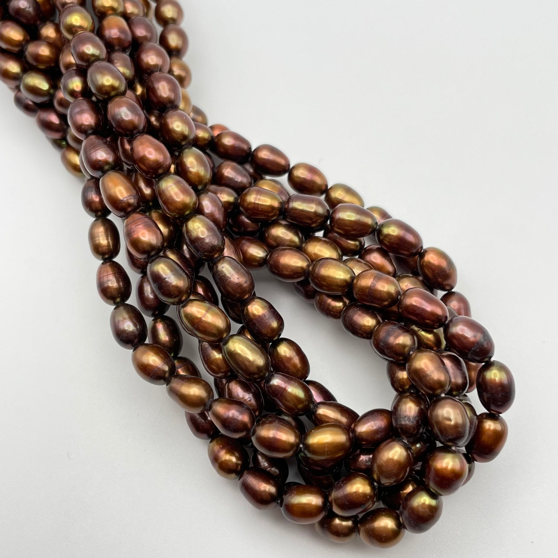 6mm Gold Potato Pearl Strand