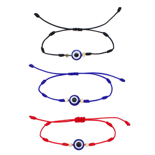 Evil Eye Macrame Bracelet.