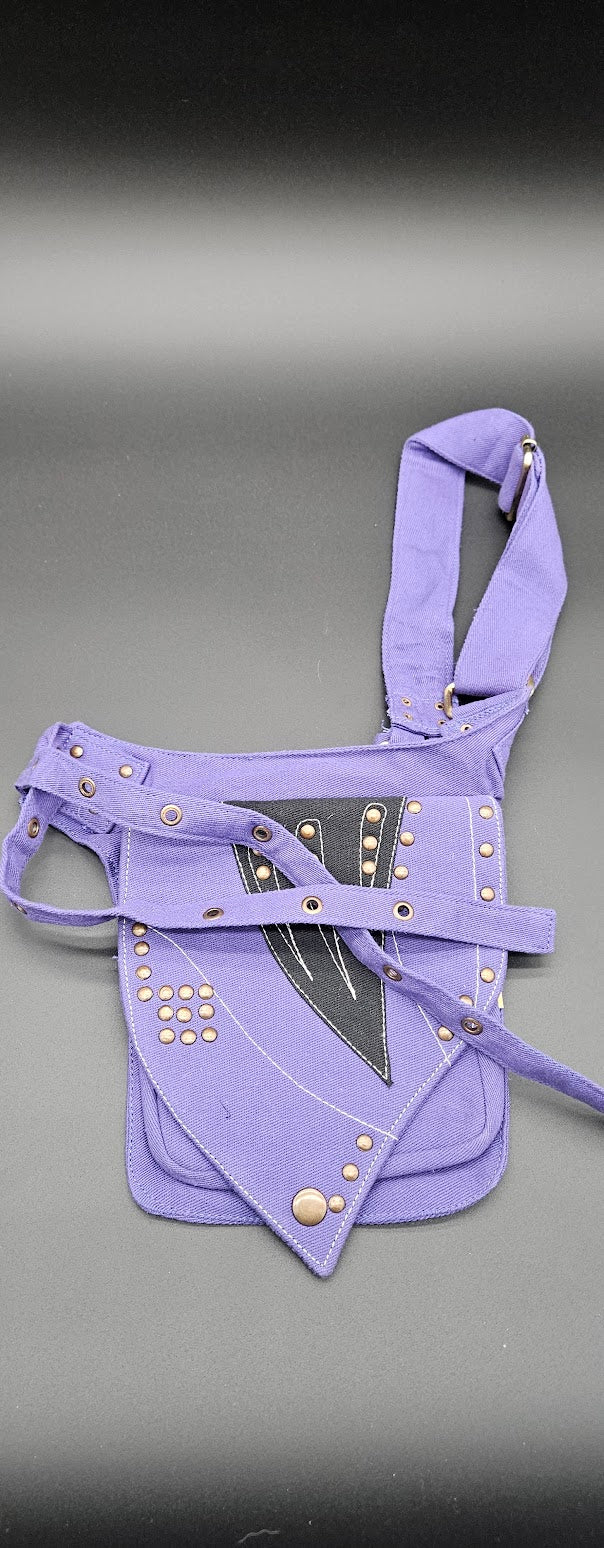 Fanny Pack Purple Triangle.
