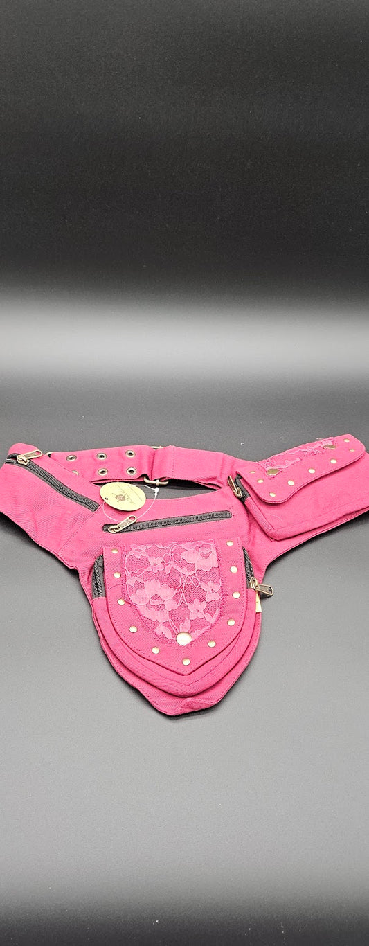 Fanny Pack Red Lace Two-Pack.