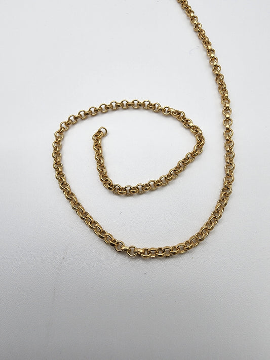 Gold Filled Hollow Link Chain 2.5mm Sold By The Foot.