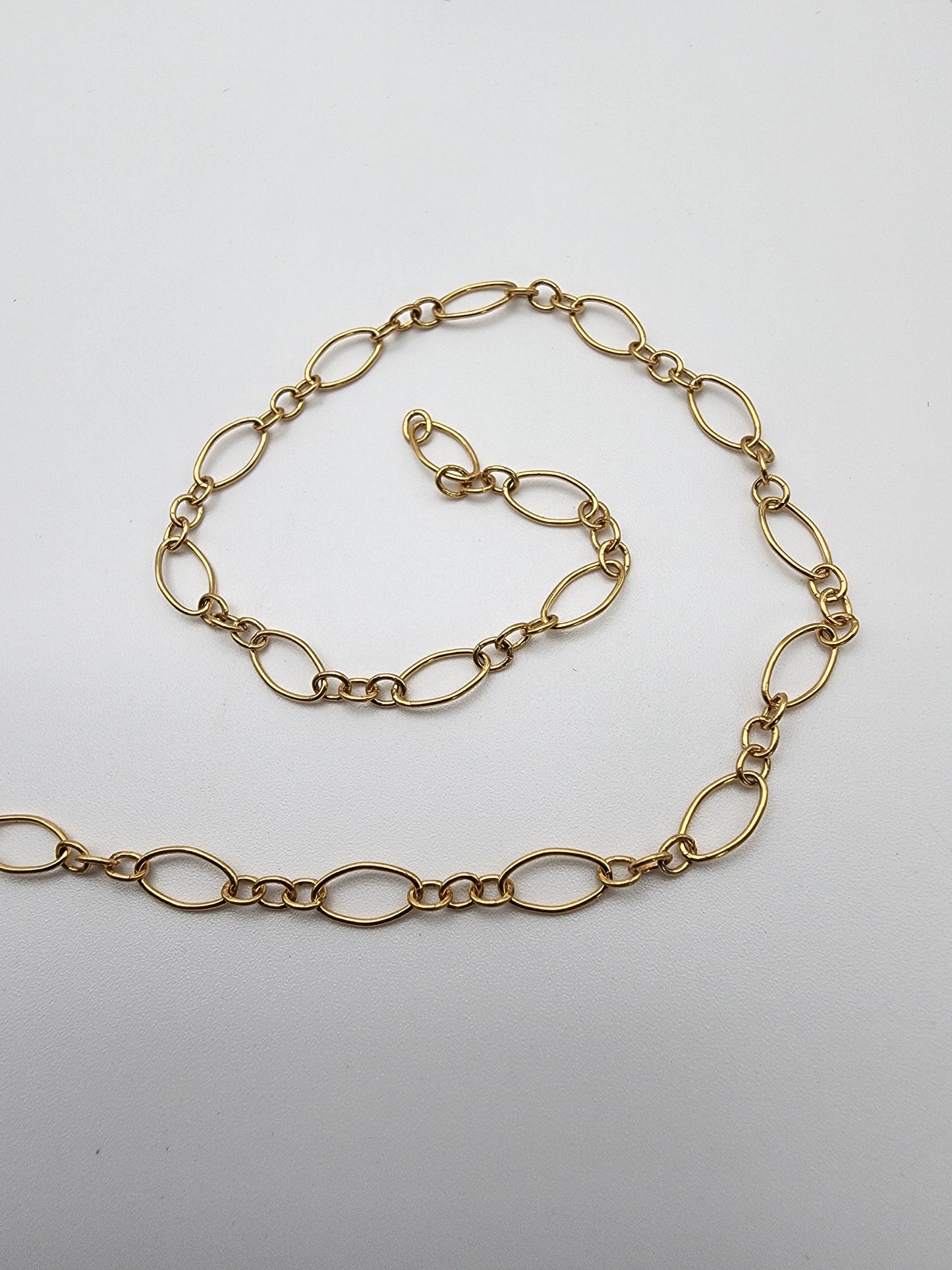 Gold Filled Open Link Chain 4.5 Sold Per Foot.