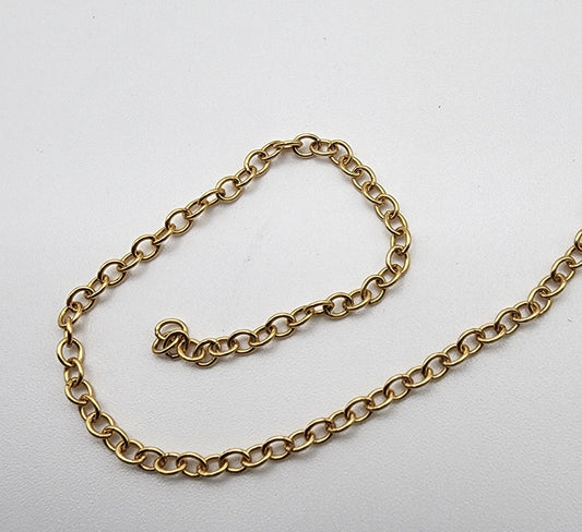 Gold Filled Oval Chain 2mm Sold Per Foot.