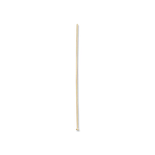 Gold Filled Flat Head Pin 24 Gauge 2 Inch 10 pack