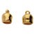 GOLD PLATE HAMMERED END CAP.