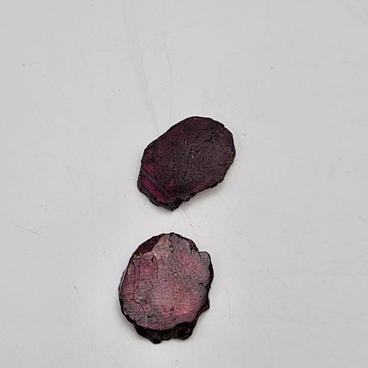Garnet Slice Single Bead.