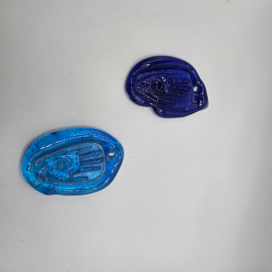 Glass Hamsa Stamp.