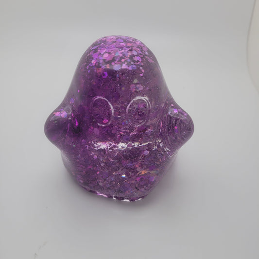 Glitter Resin Ghost With Light Base Color Varries.