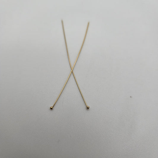 Gold Filled Ball Headpin 10 Pack.