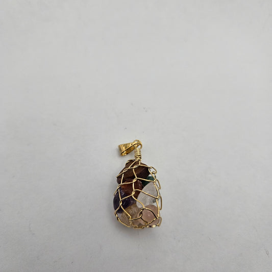 Gold Filled Basket Pendant.